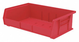 F8695 Hang and Stack Bin Red Plastic 5 in