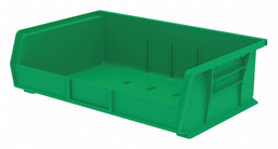 F8695 Hang and Stack Bin Green Plastic 5 in