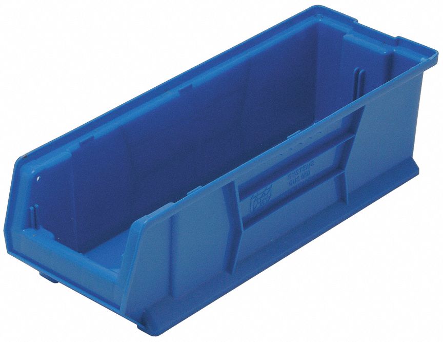E4445 Bin Blue Polypropylene 7 in