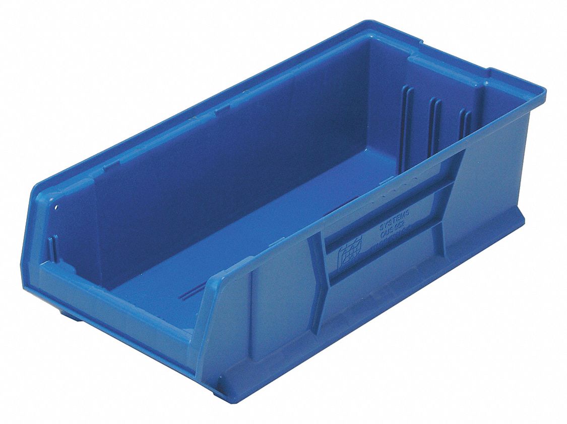 F8433 Bin Blue Polypropylene 7 in