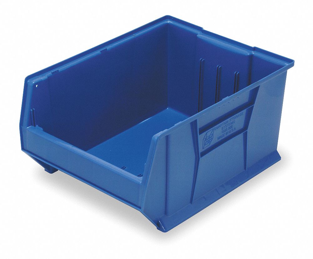 E4449 Bin Blue Polypropylene 12 in