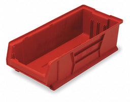 F8433 Bin Red Polypropylene 7 in