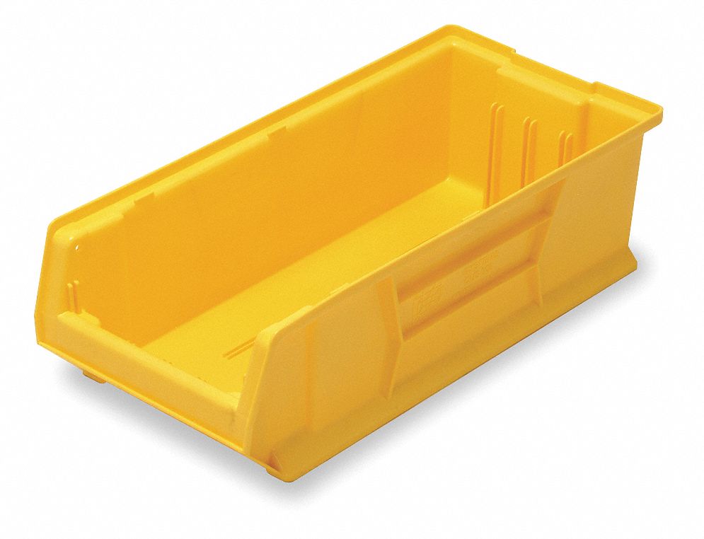 F8433 Bin Yellow Polypropylene 7 in