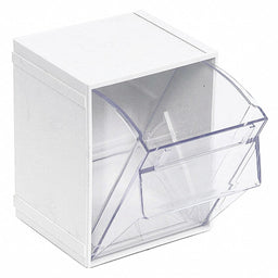 F8473 Indv Tip-Out Bin White Unf 6 1/4 in