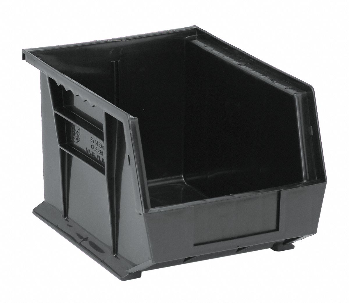 ESD Conductive Bin Black PP 7 in