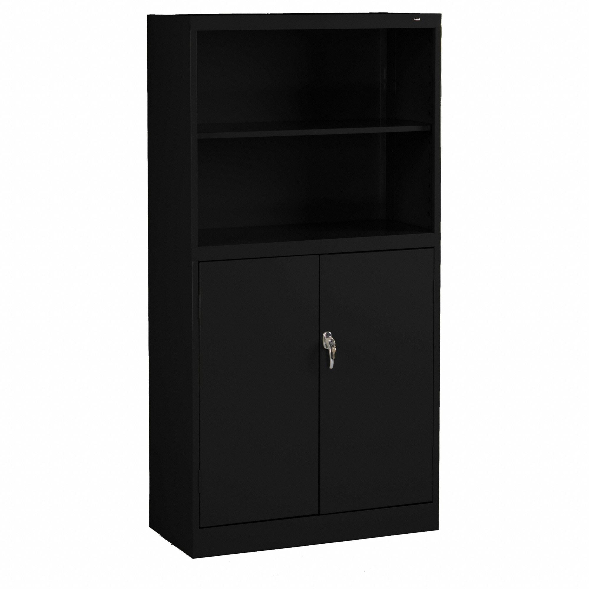 Storage Cabinet 72 in H Black