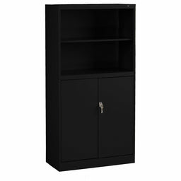 Storage Cabinet 72 in H Black