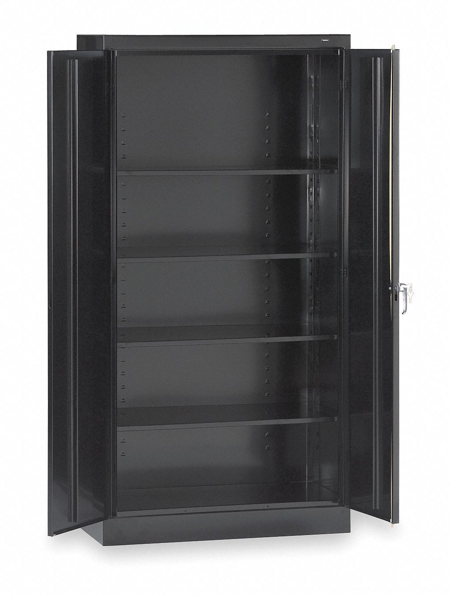 Storage Cabinet 72 x36 x24 Black 4Shlv
