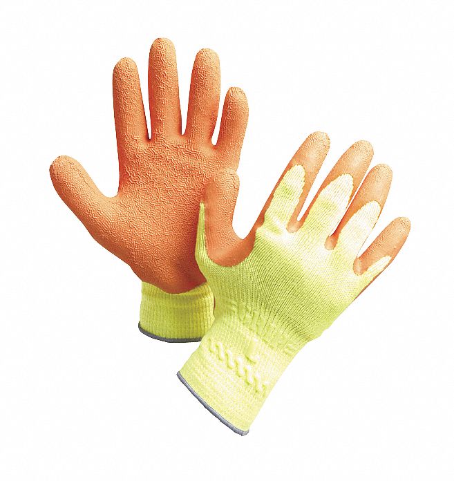 D1488 Coated Gloves Orange/Hi-Vis Yellow M PR