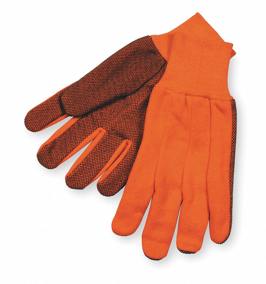 Jersey Gloves 9-1/4 S Hi-Vis Orange PR