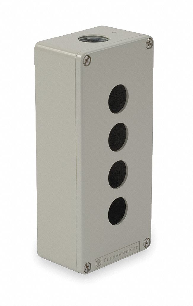 PushButtonEnclosure 22mm 4Hole DiCstZinc
