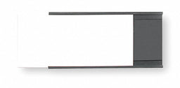 Label Holder Dark Brown C-Channel PK25
