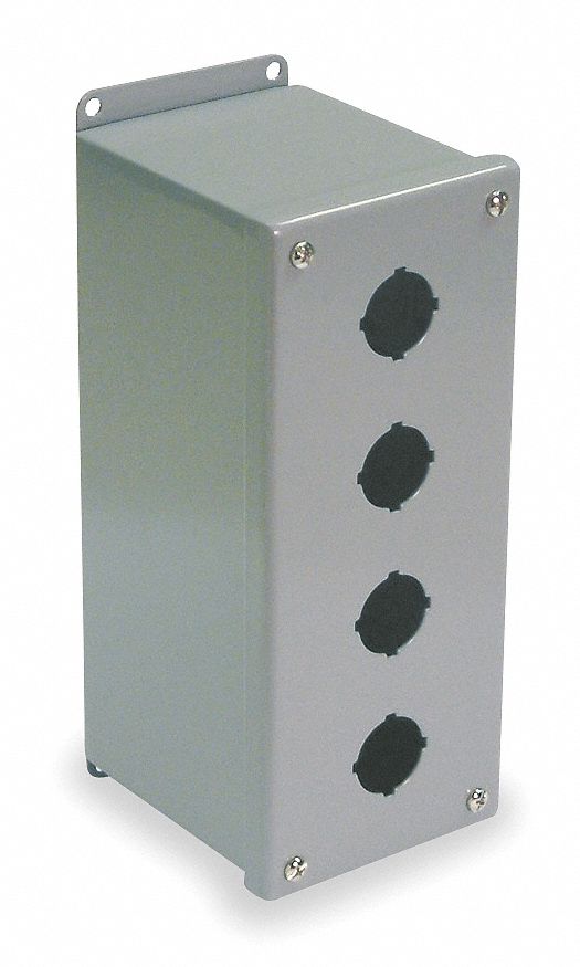 PushButtonEnclosure 22mm 4Hole CarbSteel