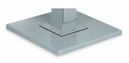 Pedestal Base 24x24 Sq In Steel Gray