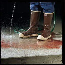 E1728 Rubber Boot Men s 9 Mid-Calf Brown PR