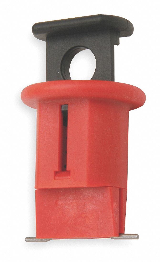 Breaker Lockout Mini Pin Wide Pushbutton