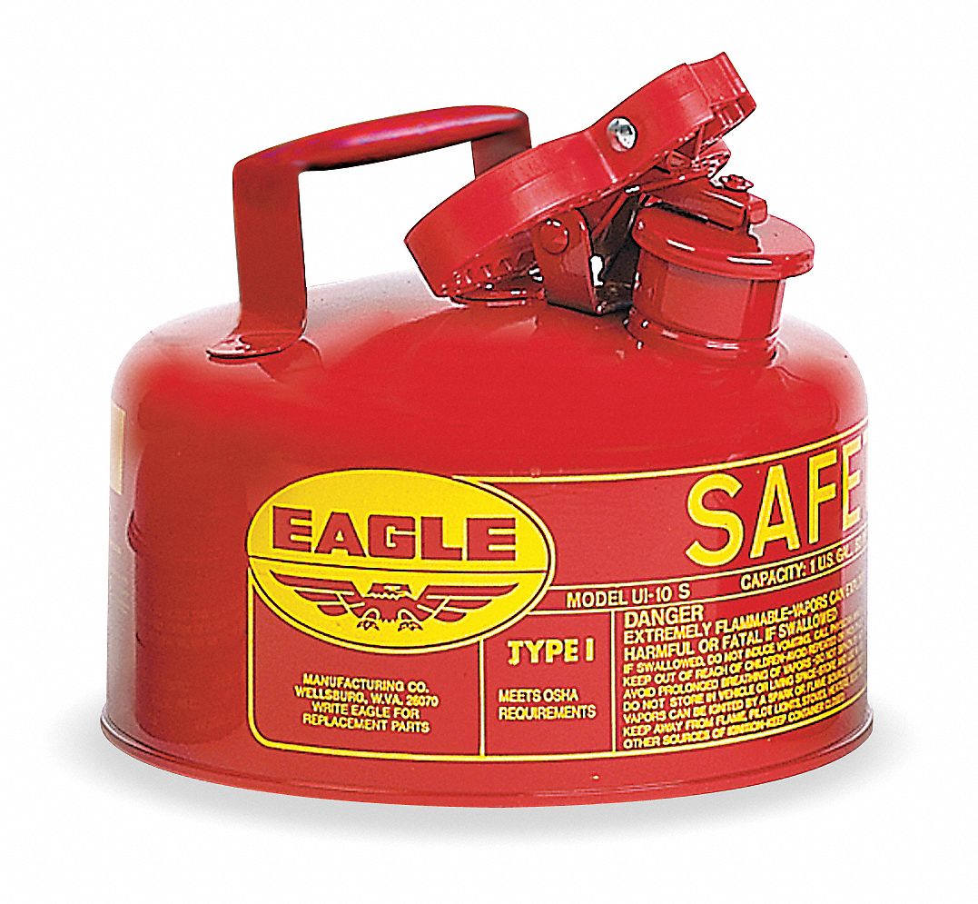 Type I Safety Can 1 gal Red 8 H 9 OD