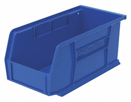 F8657 Hang and Stack Bin Blue Plastic 5 in