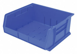 F8696 Hang and Stack Bin Blue Plastic 7 in