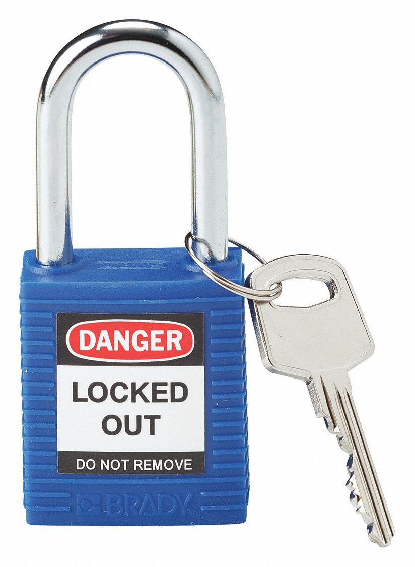 D1949 Lockout Padlock KD Blue 1-3/4 H