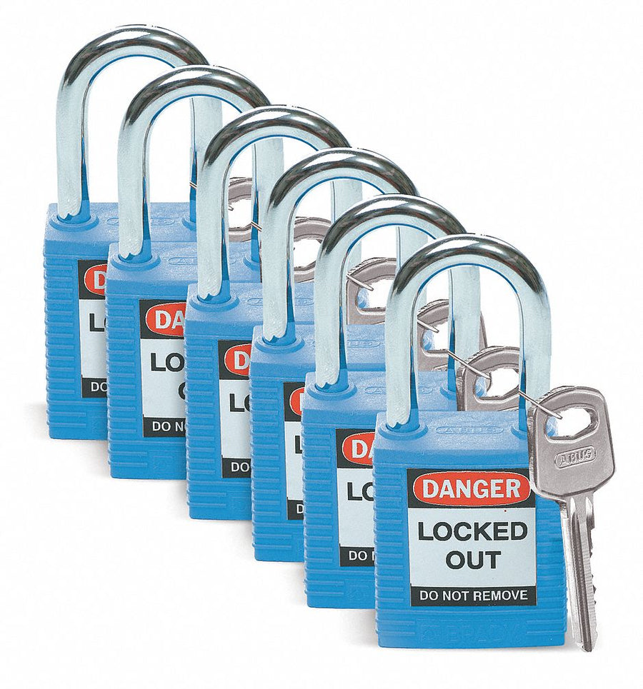 D1951 LO Padlock Blue 1-3/4 H PK6