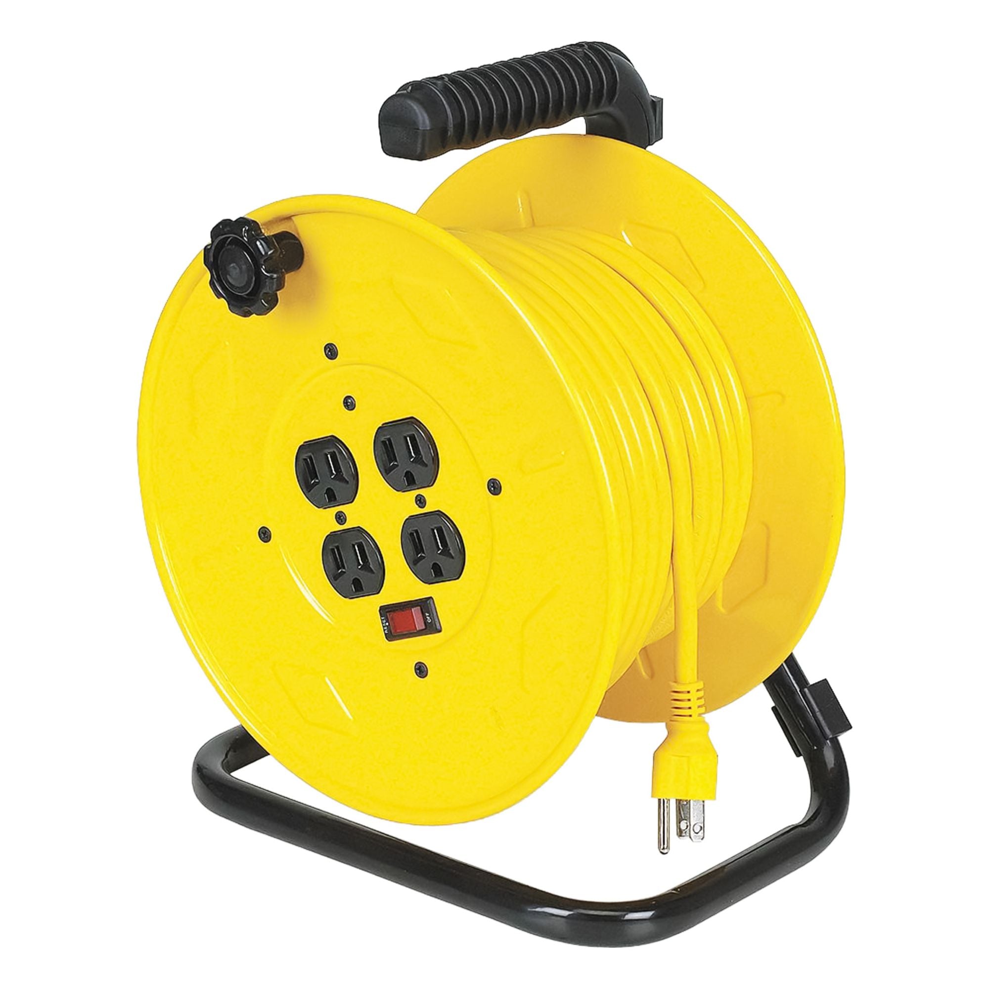 Cord Reel 80ft 14 AWG Receptacle 120VAC