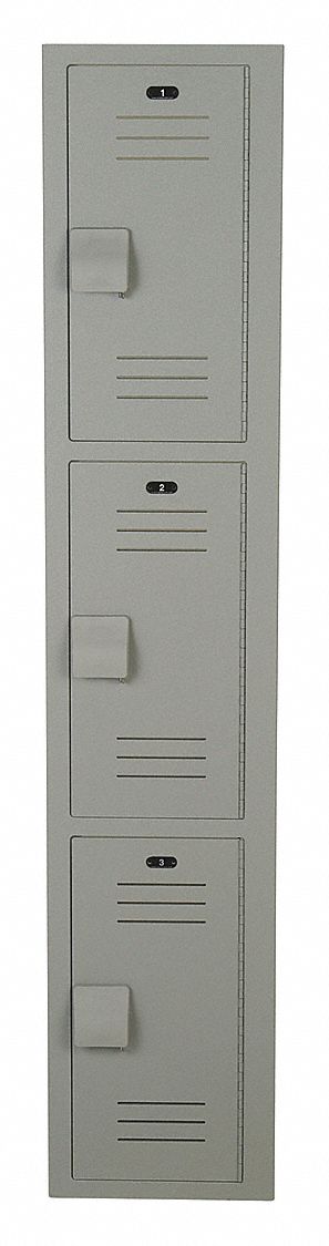 K7516 Wrdrb Lckr 3x1Lckr Gray 60 x12 x18 Assm
