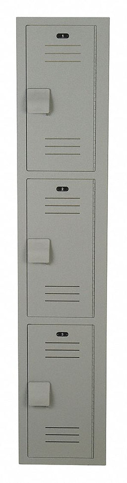 K7518 Wrdrb Lckr 3x1Lckr Gray 72 x12 x12 Assm