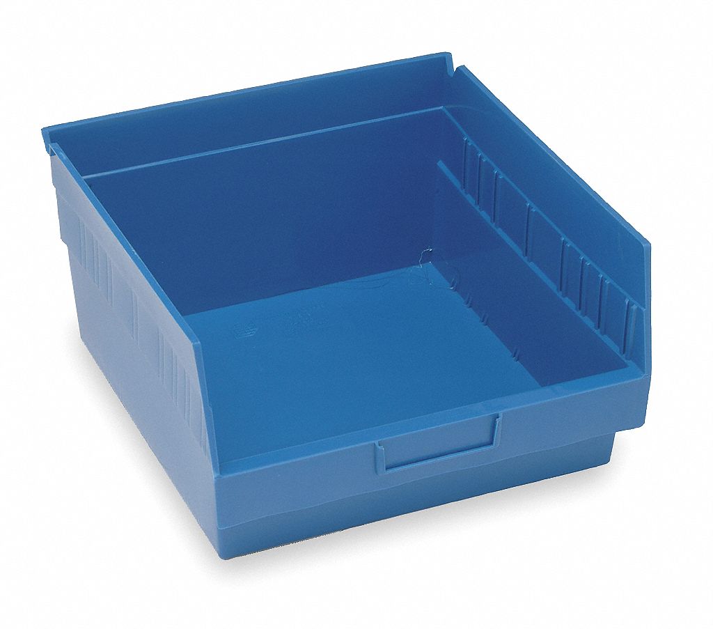 E5731 Shelf Bin Blue Polypropylene 6 in