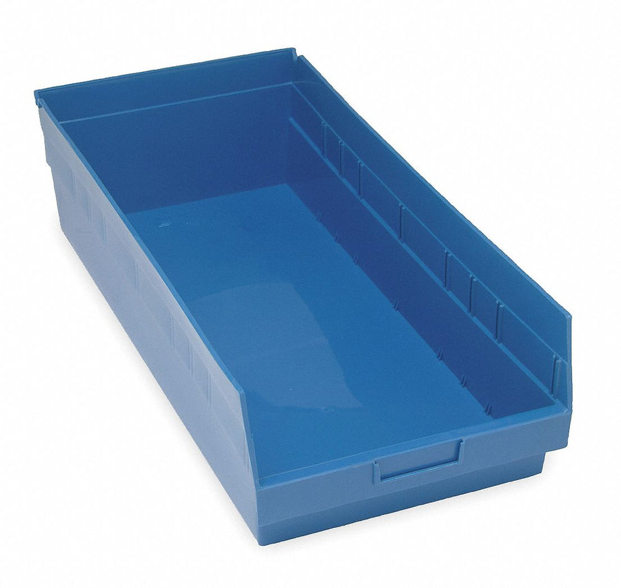 E5738 Shelf Bin Blue Polypropylene 6 in