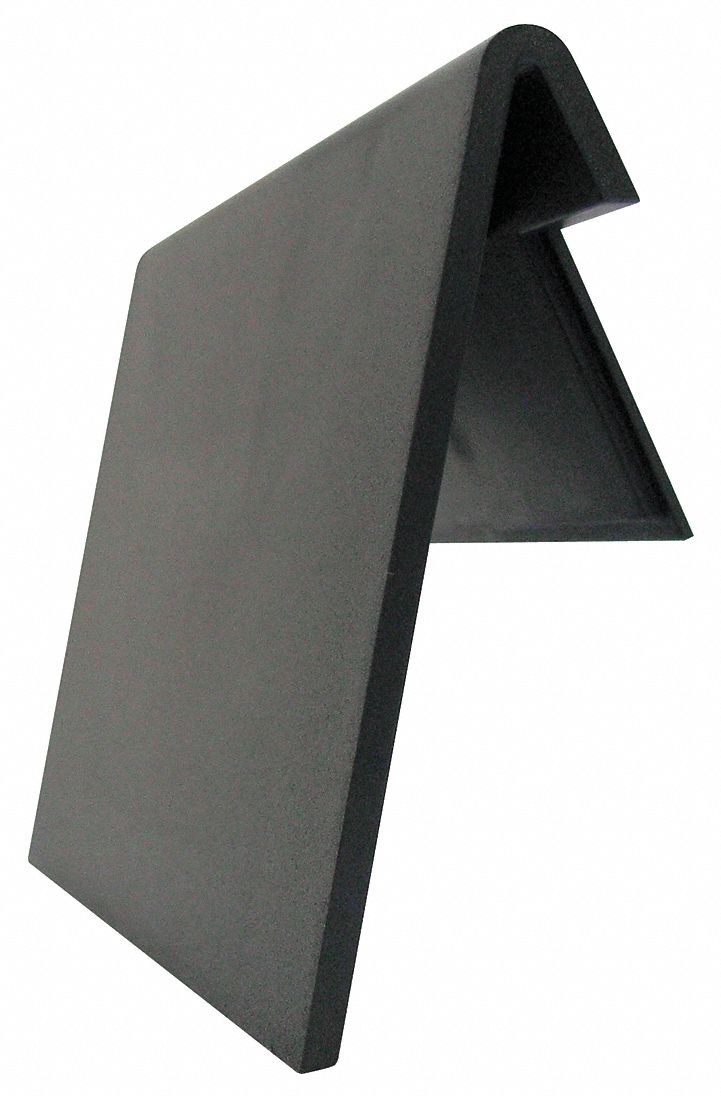 LblHldr Black Smooth Label Adhered PK24