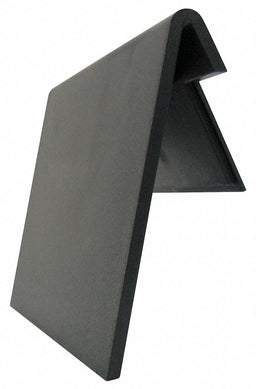 LblHldr Black Smooth Label Adhered PK24