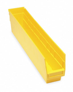 E5735 Shelf Bin Yellow Polypropylene 6 in