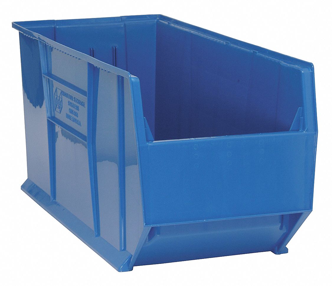 E6586 Bin Blue Polypropylene 17 1/2 in