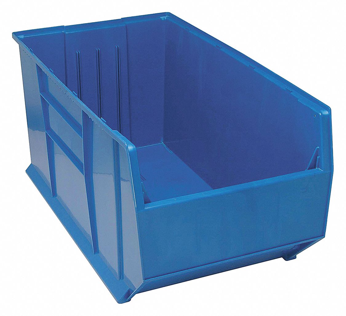 E6587 Bin Blue Polypropylene 17 1/2 in