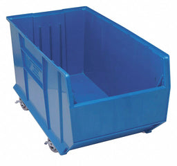 D5573 Mobile Bin Blue Polypropylene 17 1/2 in