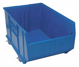 D5574 Mobile Bin Blue Polypropylene 17 1/2 in