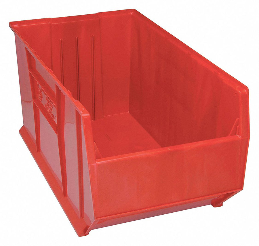 E6587 Bin Red Polypropylene 17 1/2 in