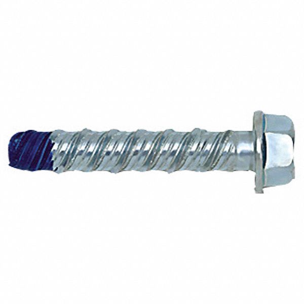 Concrete Bolts Silver 2-1/2 In L PK4