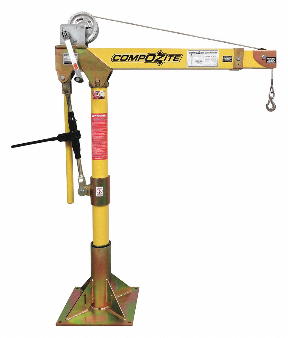 Davit Crane Kit 1200 lb 22 to 66in Reach