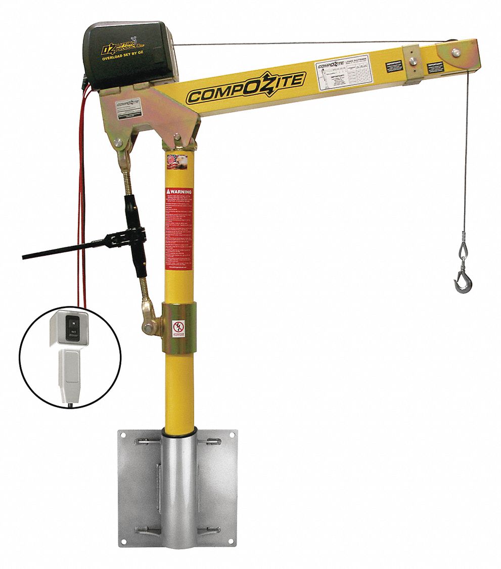 Davit Crane Kit 1200 lb 22 to 66in Reach