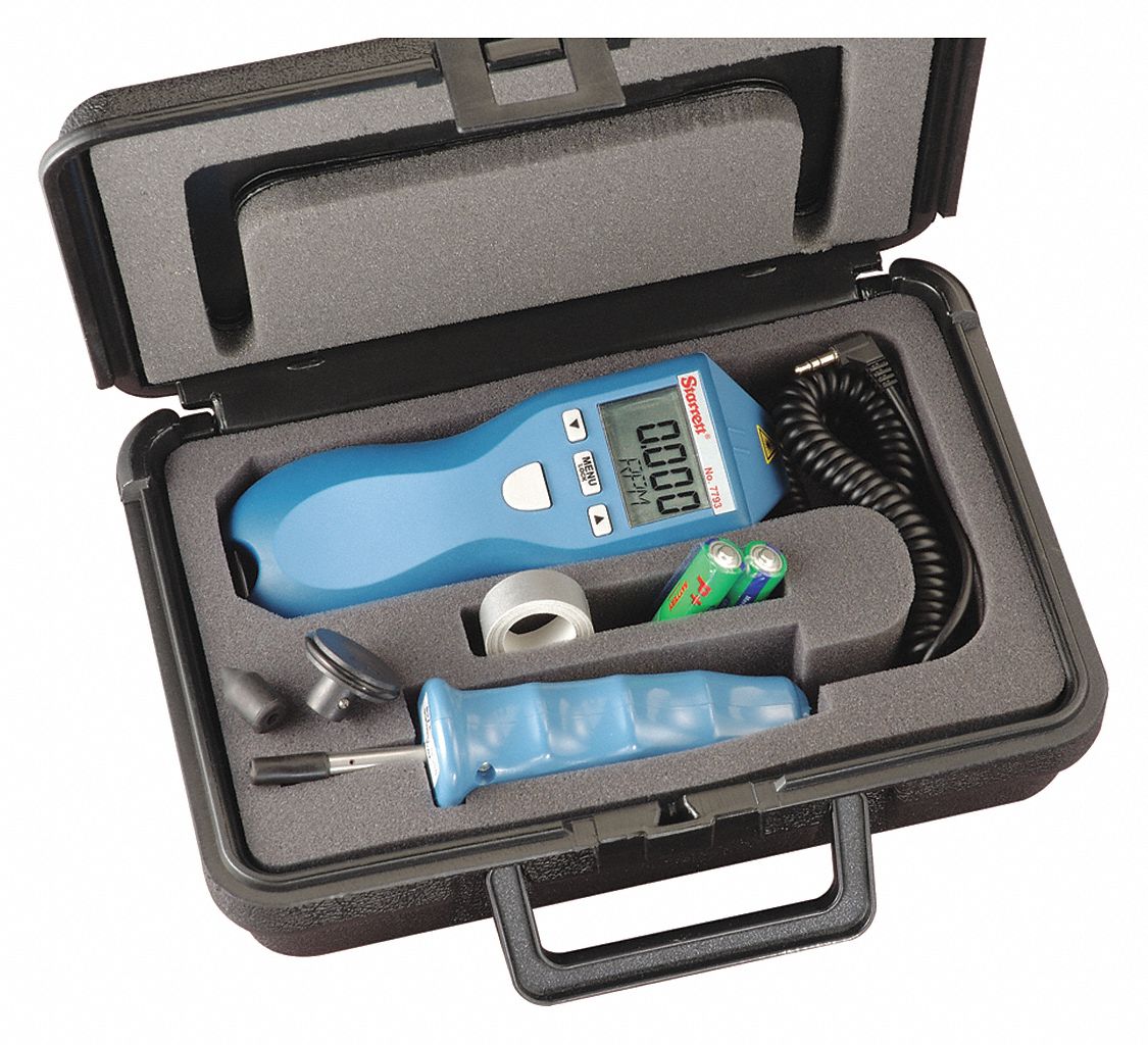Tachometer +/-0.05% RPM Acc LCD