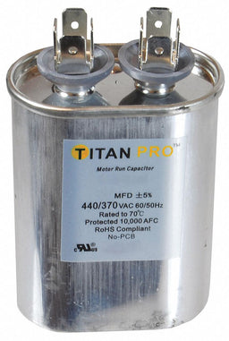 Motor Run Capacitor 2 MFD 2 43/64  H