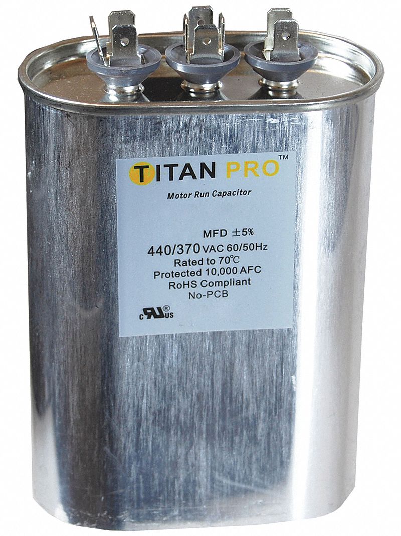 Dual Run Capacitor 35/75 MFD 4 3/4 H