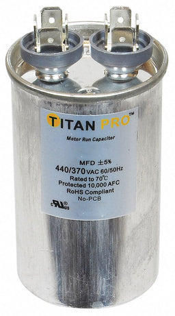Motor Run Capacitor 7.5 MFD 2 43/64  H