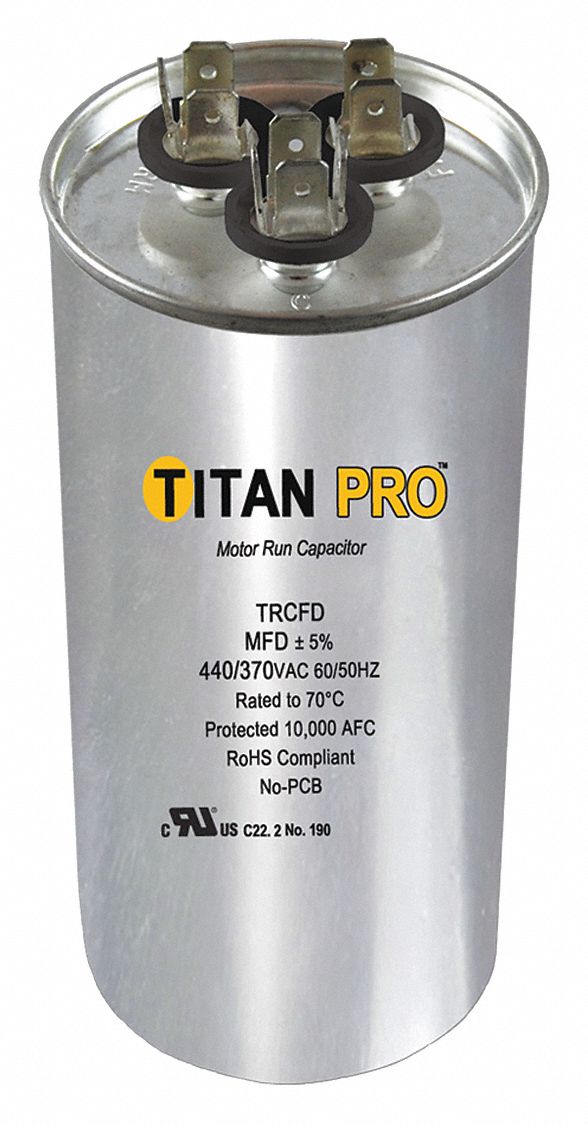 Dual Run Capacitor 80/75 MFD 5 5/8 H