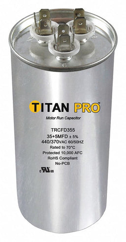Dual Run Capacitor 50/75 MFD 4 7/16 H
