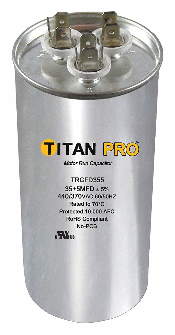 Dual Run Capacitor 50/75 MFD 4 7/16 H