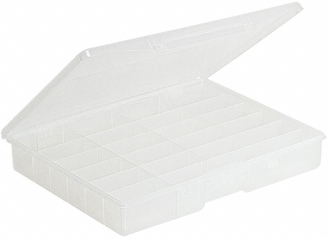 Compartment Box Two Snap Clear 2 1/4 in