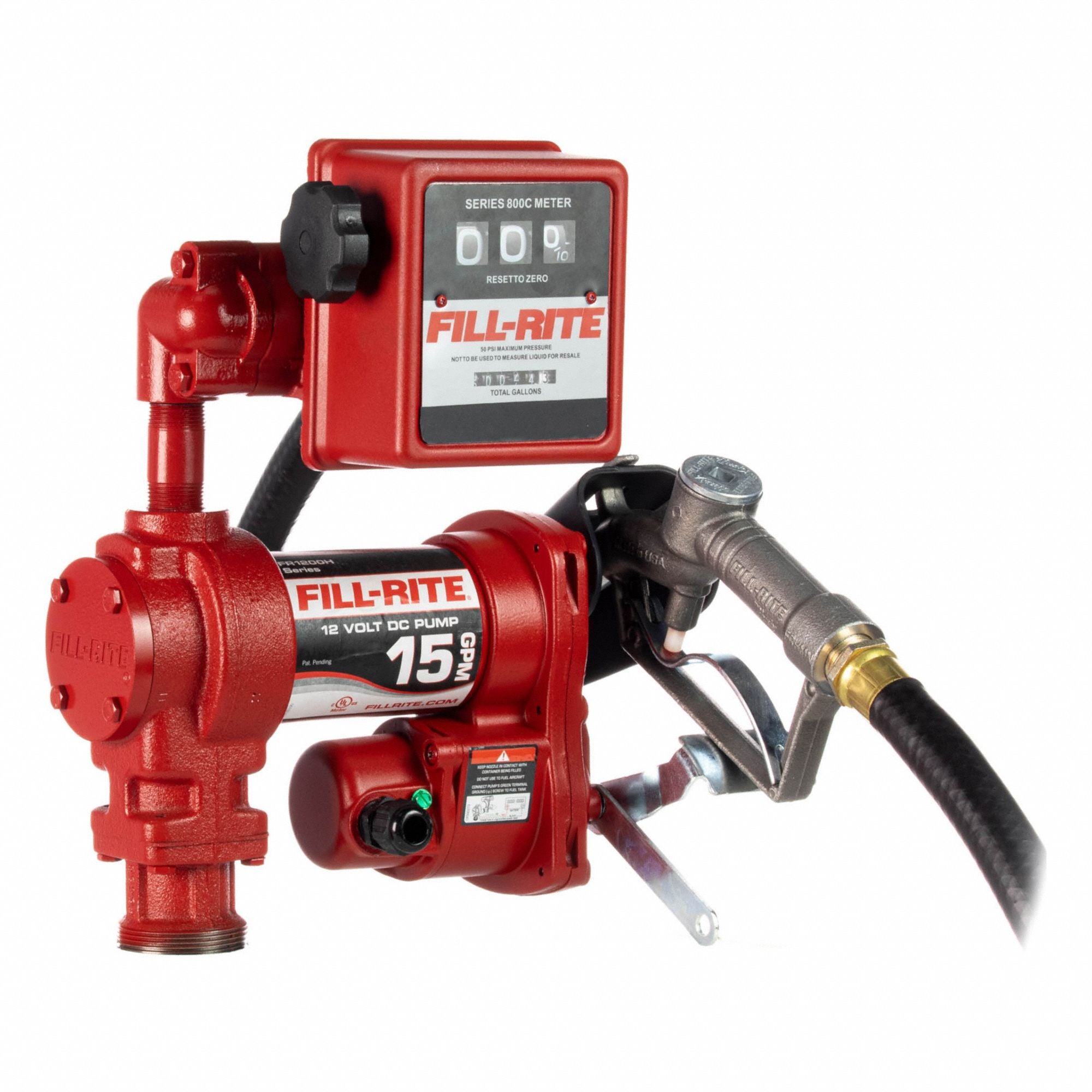 Fuel Transfer Pump 1/4 HP 15 GPM